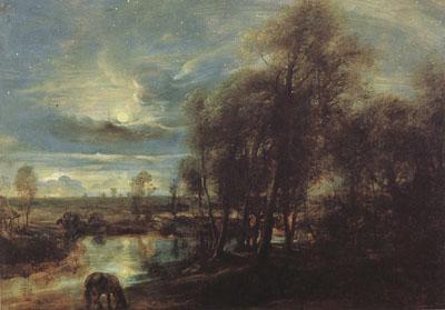 Peter Paul Rubens Sunset Landscape with a Sbepberd and his Flock (mk01)
